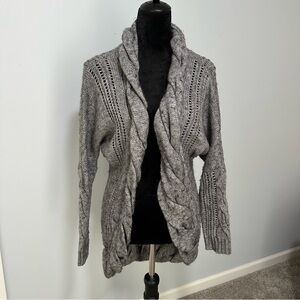 Miss Me Grey Wool Blend Sweater